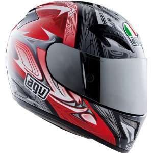   Sports Bike Motorcycle Helmet   Black/Red / Large Automotive