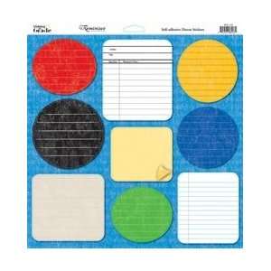 Reminisce Making The Grade Stickers 12X12 Sheet Journal (9) Stickers 