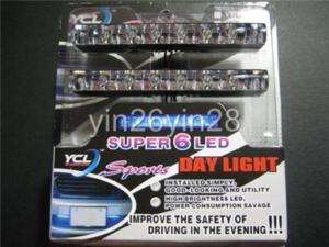 Thinnest 6 LED Car Strobe Control Day Light A323  