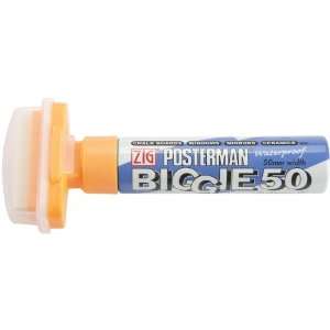  Zig 50mm Posterman Biggie Tip Marker, Fluorescent Orange 