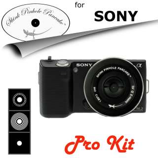 Skink Pinhole Pancake Retro Pro Lens Kit modular apertures Sony NEX 7 