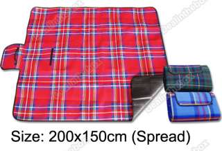   Red 200x150cm Outdoor Beach Camping Mat Picnic Blanket Perfect  