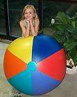 48 Inflatable EMBOSSED Beach Ball   Vintage 60`s Style