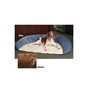  Microfiber Bolster Dog Beds Brown 24 x 34 Kitchen 