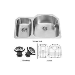  Vigo Industries 31 Undermount Kitchen Sink, Two Grids and 