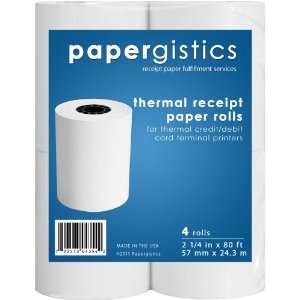  4 rolls of 2.25 X 80 Thermal Receipt Paper Office 