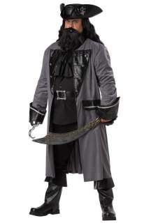 Blackbeard, The Pirate Outfit Plus Size Halloween Costume 01697 