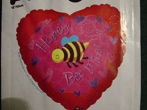 18 Honey Bee Mine Valentine Mylar Balloon FREE SHIP  
