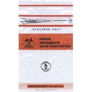 Biohazard Bags with Document Pouch, Printed Bags with TearZone Access 