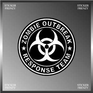   Biohazard Team Black and White Vinyl Decal Bumper Sticker 5x5