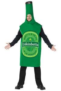 Lukinbetta Beer Bottle Funny Adult Halloween Costume  