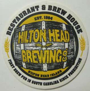 HILTON HEAD BREWING Co Beer COASTER SOUTH CAROLINA 1996  