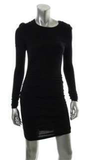 FAMOUS CATALOG Moda Black Versatile Dress BHFO Ruched S  