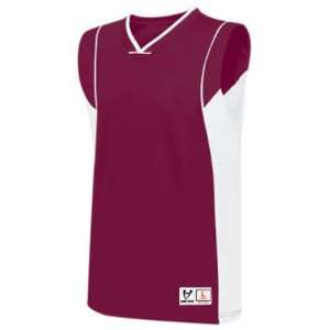 Custom High 5 Varsity Softball Performance Game Jerseys WHITE/MAROON 