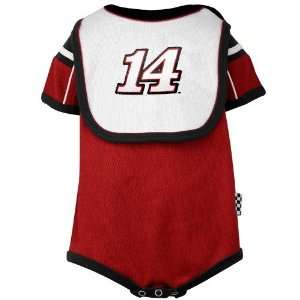14 Tony Stewart Infant Red Bib & Booties Set  Sports 