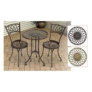    Monogrammed Bistro Table and Two Chairs Set