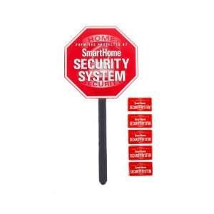 Home Security Yard Sign with Stake and Window Stickers