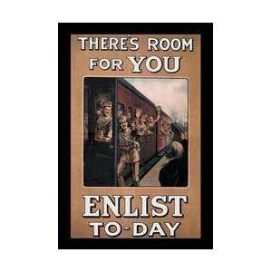  Theres Room for You Enlist Today 28x42 Giclee on Canvas 