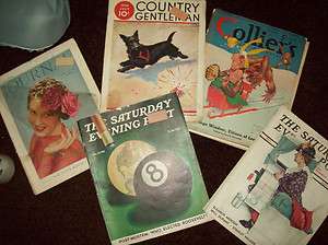   Lot ( Saturday Evening Post,Journal, Colliers) 1941 1936, 1938  