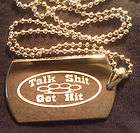 Outlaws mc talk sh*t pendant