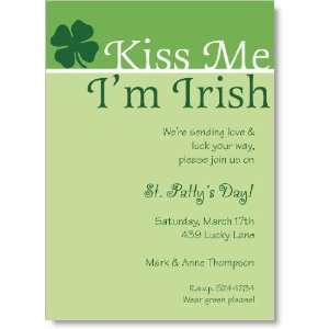  Kiss Me IM Irish Party Invitations Health & Personal 