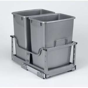  PMI Supreme Waste Bin Double 36qt Floor Mount with soft 