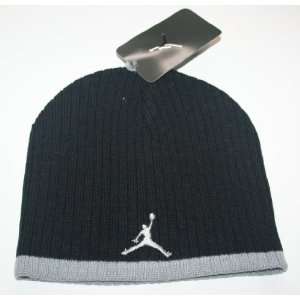  Nike Jordan Jumpman Boys Beanie Size 8/20, Black/Grey 