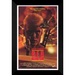  Red Scorpion 27x40 FRAMED Movie Poster   Style B   1989 