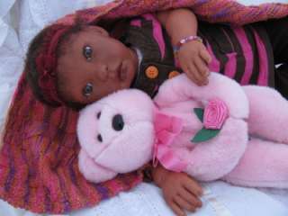   Ethnic biracial black toddler baby girl Kylie Secrist Benni  