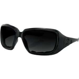  Bobster Scarlet Womens Designer Sunglasses   Black/Smoke 