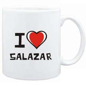  Mug White I love Salazar  Last Names