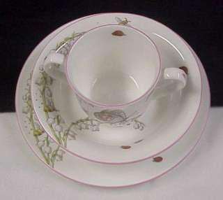 Tiffany & Co. Lily of the Valley Childs/Baby Plate bowl Cup Set 