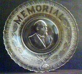 EAPG James Garfield Memorial Plate Tray Commemorative  