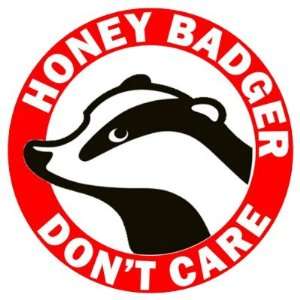  Honey Badger Dont Care Round Stickers Arts, Crafts 