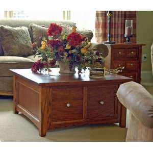  Amish USA Made Garnet Hill Square One Drawer Coffee Table 