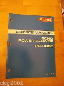 ECHO POWER BLOWER LEAF BLOWER PB300E  