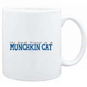    Mug White  My best friend is a Munchkin  Cats