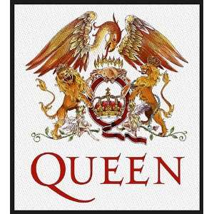  Queen White Crest Logo Music Band Woven Patch Everything 