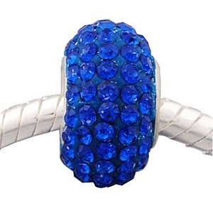   style crystal bead sapphire blue colored stones