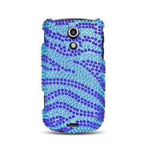  Protector Case, Blue and Light Blue Zebra Cell Phones & Accessories