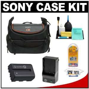  Sony Alpha LCS AMSC30 Digital SLR System Case (Black) + Sony NP 