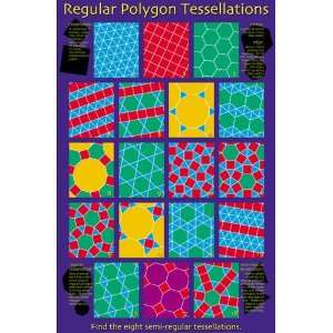  Regular Polygon Tessellations Poster Robert Fathauer 