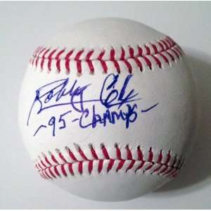  Bobby Cox Hand Signed Baseball Atlanta Braves 95 Champs 