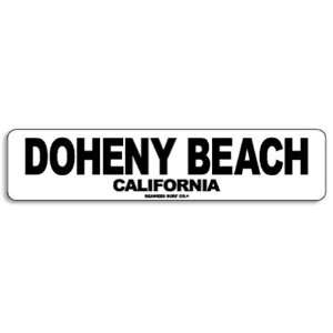 Seaweed Surf Co Doheny Beach California Aluminum Sign 18x4 in 