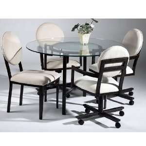  Amber Round Casual Dining Room Set by Chintaly Imports 