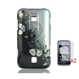   Case (Geisha Butterfly) for MetroPCS Service + Two Clear Screen Guard