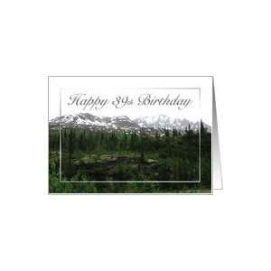 Mountain Range   39th Birthday Card Card Toys & Games