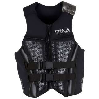 Ronix Convert Front Zip Life Vest Black/White XLarge Brand New With 
