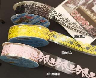   100cm DIY Lace Decorative Stickers Diary Hollow Transparent Tape