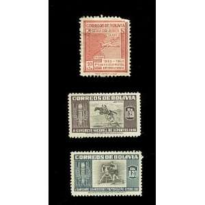  Lot of Bolivia (3) Stamps 